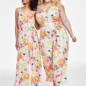 Floral Sleeveless Jumpsuit